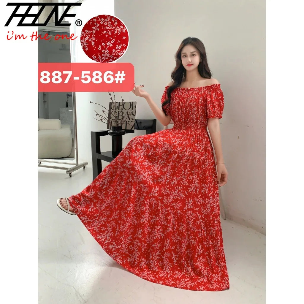 New Summer Indian Dress Women 2026 Clothes Vestidos Para Mujer Boho Long Vintage Sexy Korean Fashion Casual Bohemian Floral Robe