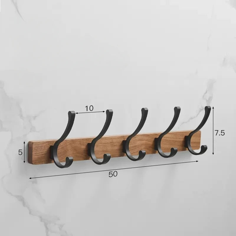 Walnut towel rack no punch bathroom shelf toilet wall mounted washroom storage organizer bath towel holder bathroom accessories