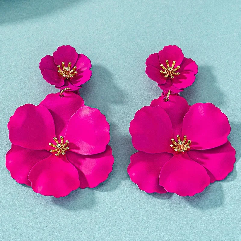 Flower Drop Earrings