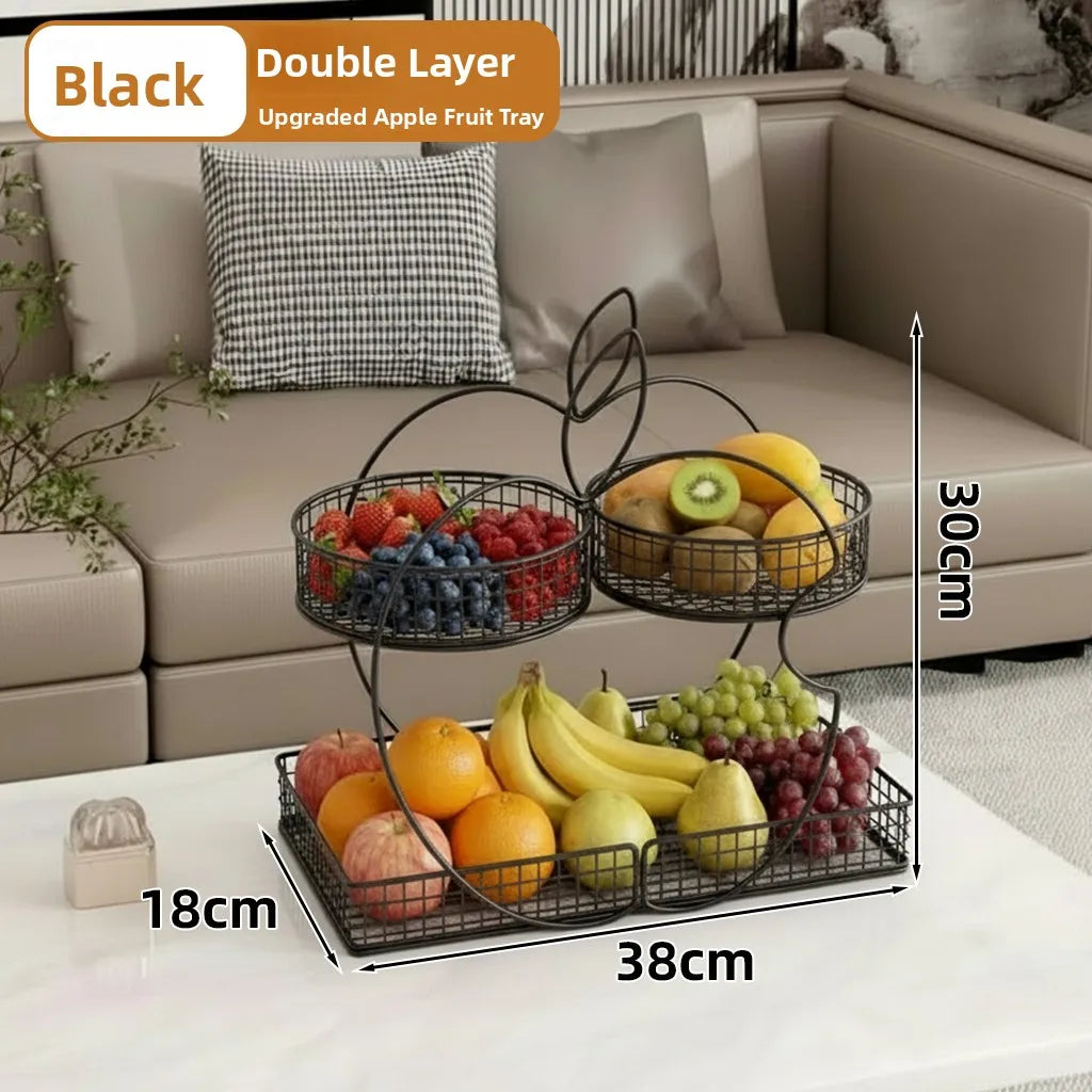 Luxury Fruit Tray Elegant Candy Display Plate Sofa Table Snack High Aesthetic Value Dry Fruit Tray Neifeng Storage Organizer