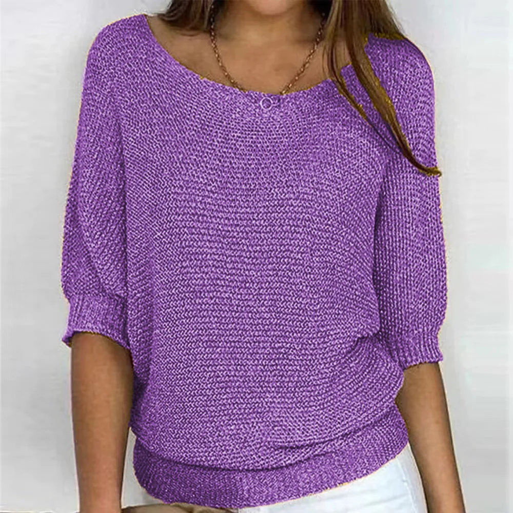 Women Sweater O-neck Autumn Basic Pullover Pulls Jumpers Korean Long-sleeved Solid Knitwear Bottoming Air-conditioned Shirt