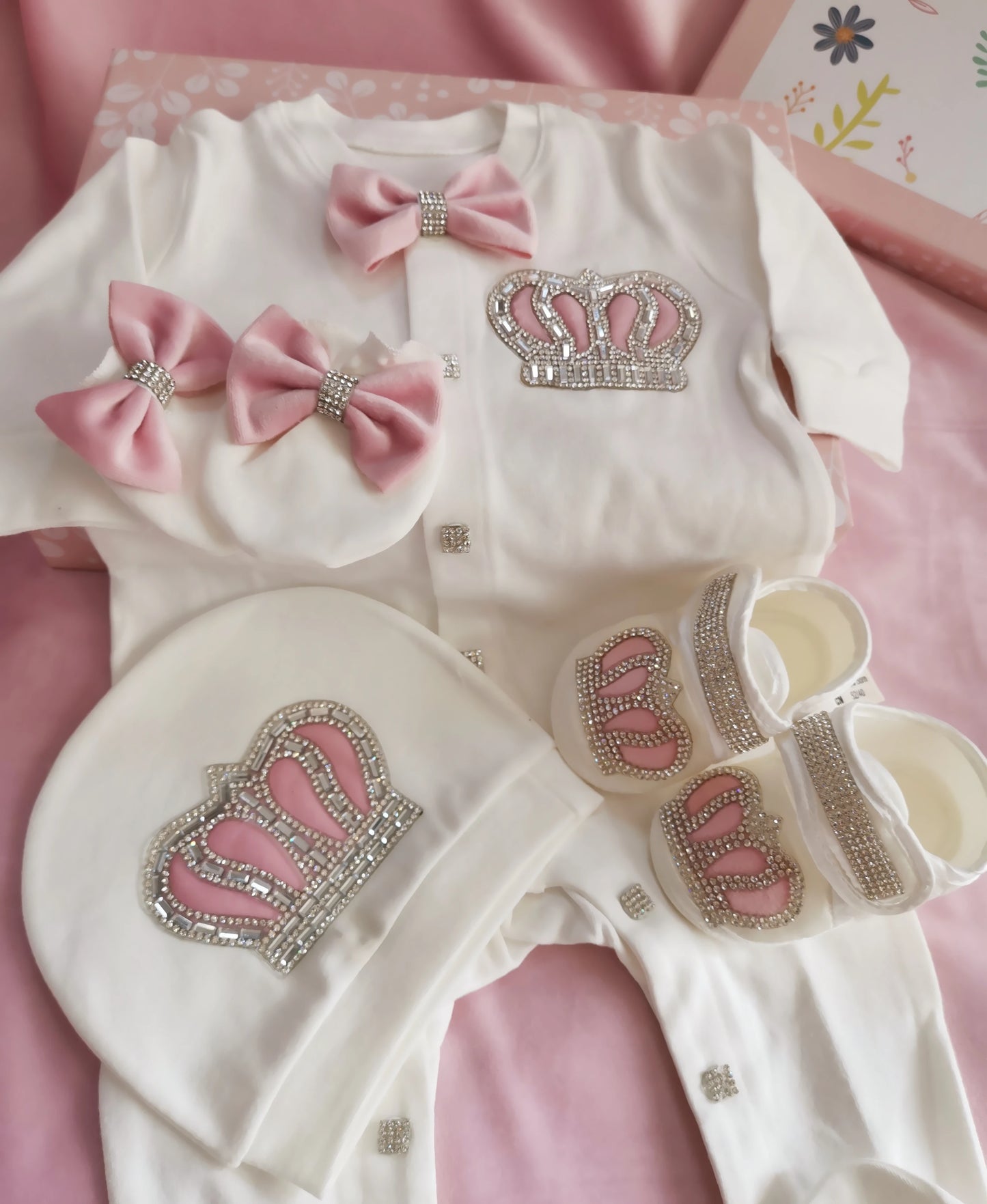 Dollbling Boy Baby Set Clothing Personalized Outfit Custom Baby Clothes Spring Angle Wing Lace Embroidery 4Pcs Layette