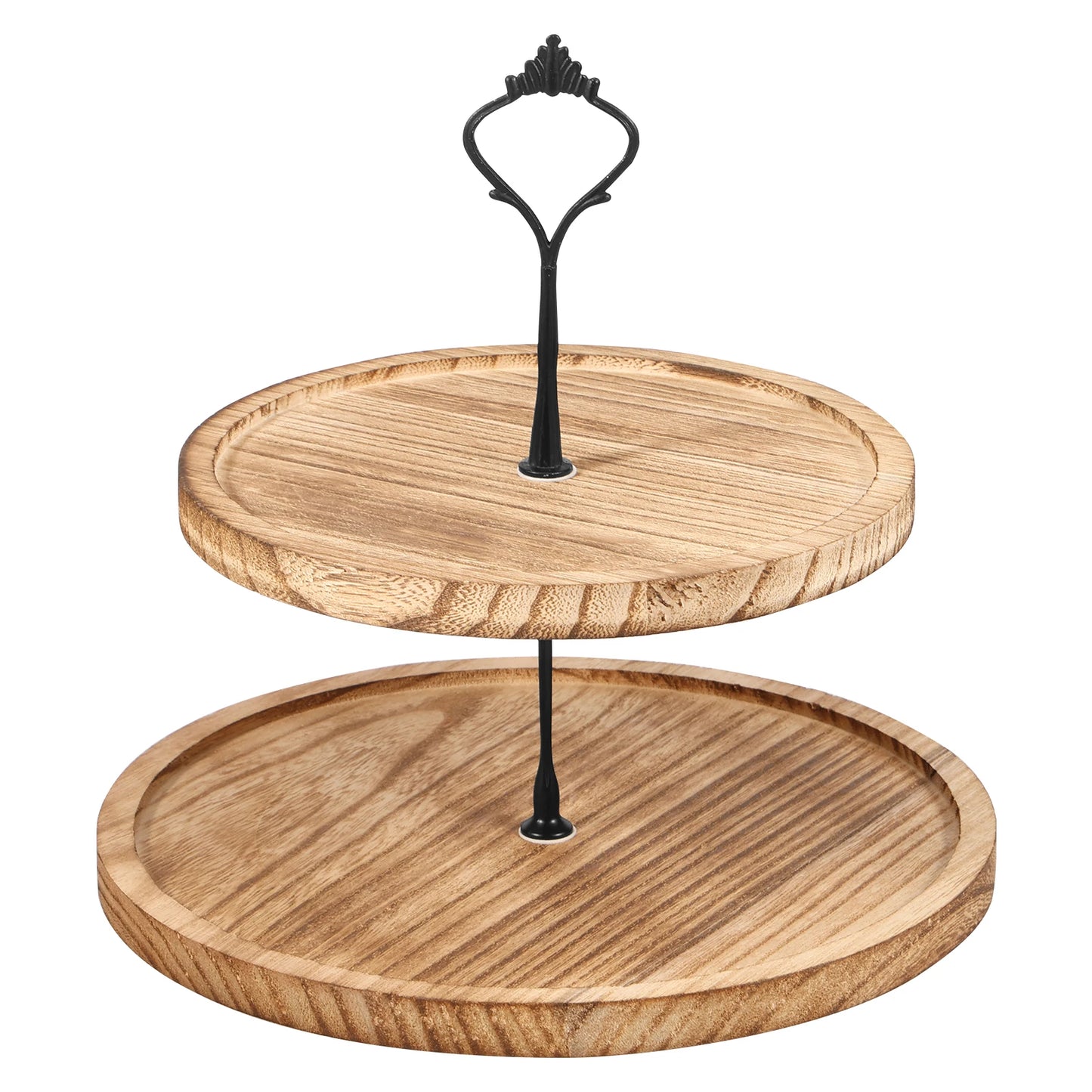 2/3-Layer Wooden Cupcake Stand Round Tiered Cake Display Stand For Birthday Party Dessert Table Fruit Plate Display Tray NEW