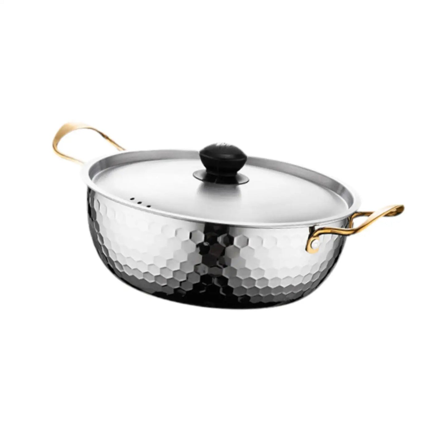 Korean Ramen Cooking Pot Suitable for All Stoves Quick Heating Ramyun Kimchi Cooker for Camping Beach Patio Dinner Parties Curry