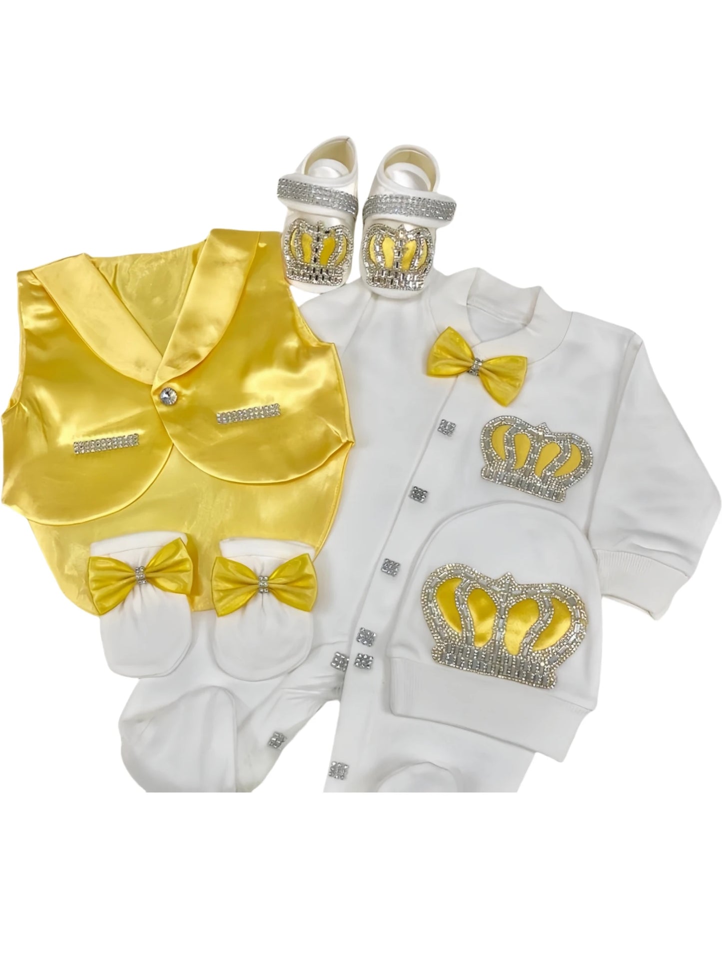 Baby Boy Formal Wedding Suit Toddler 0-1y Outfit Kids Vest Blazer Gentleman Clothes Long Sleeve Layette Outfit