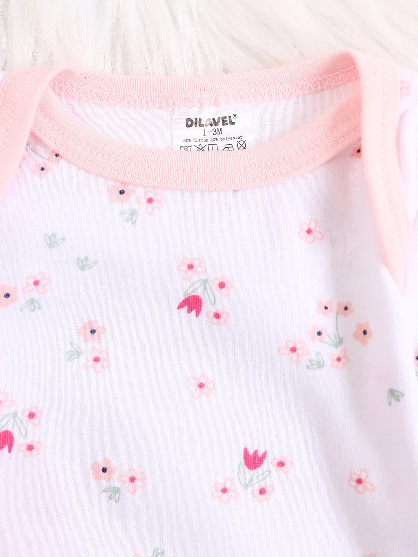 3PCS Baby girl onesie New style baby girl clothes Spring/Autumn long-sleeved onesie Cotton fabric Suitable for 0-9months