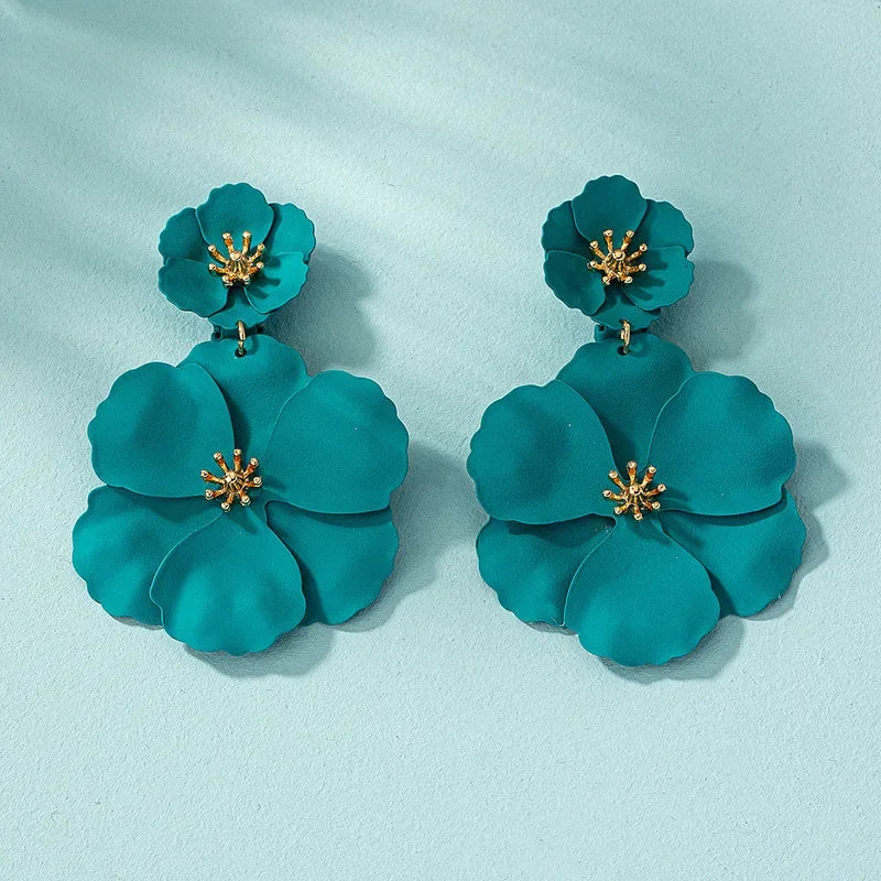 Flower Drop Earrings
