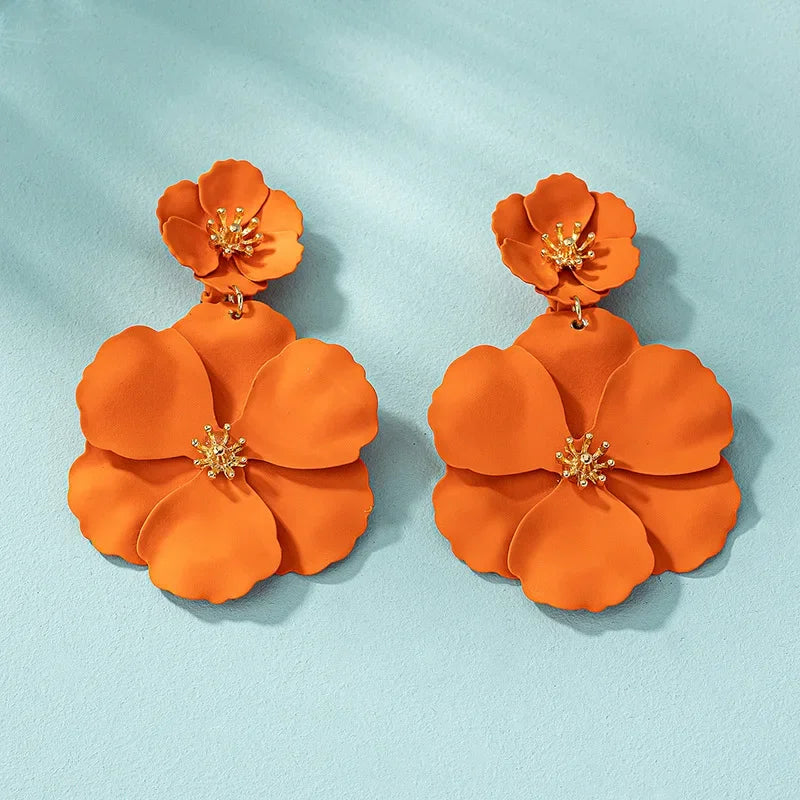 Flower Drop Earrings
