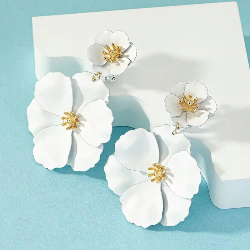 Flower Drop Earrings