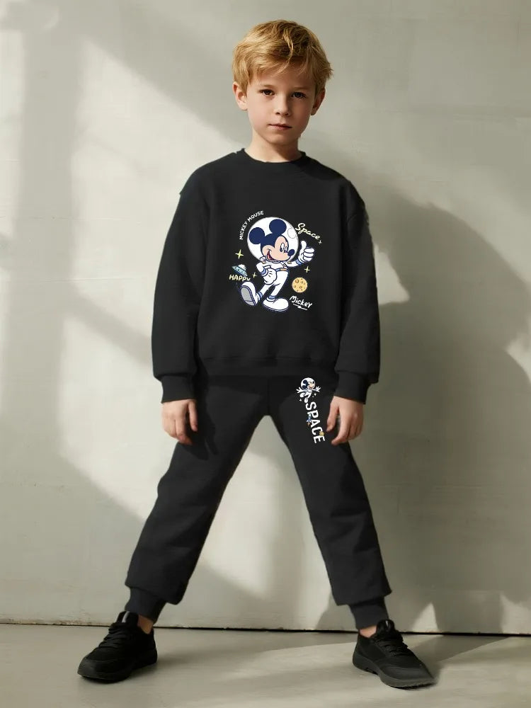 2026 Kids Autumn Casual Sweatshirt Sets for Boys 0-8 Years O Neck Hoodies and Sweatpants 2pcs Sets Children's Cartoon Tracksuit