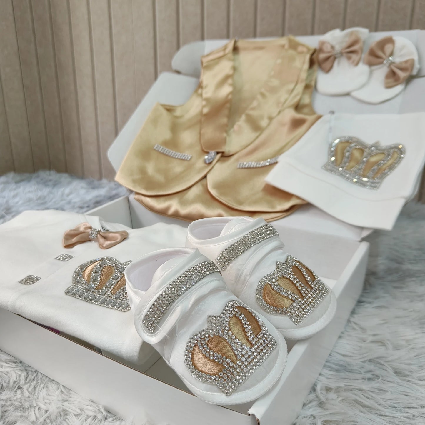 Baby Boy Formal Wedding Suit Toddler 0-1y Outfit Kids Vest Blazer Gentleman Clothes Long Sleeve Layette Outfit