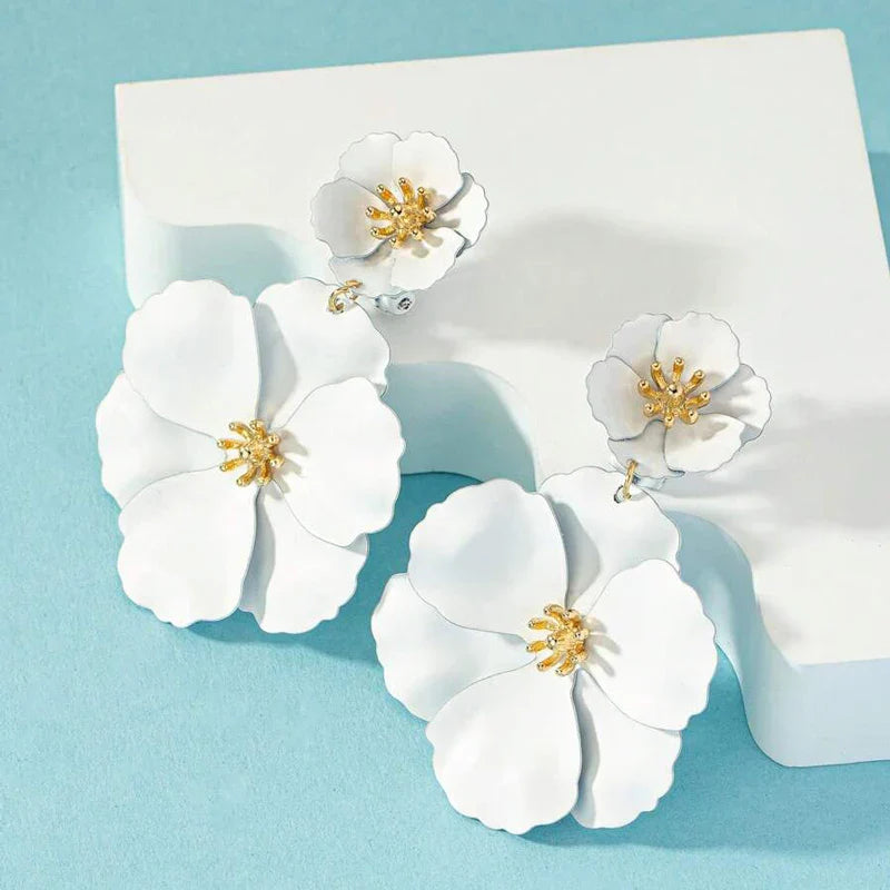 Flower Drop Earrings