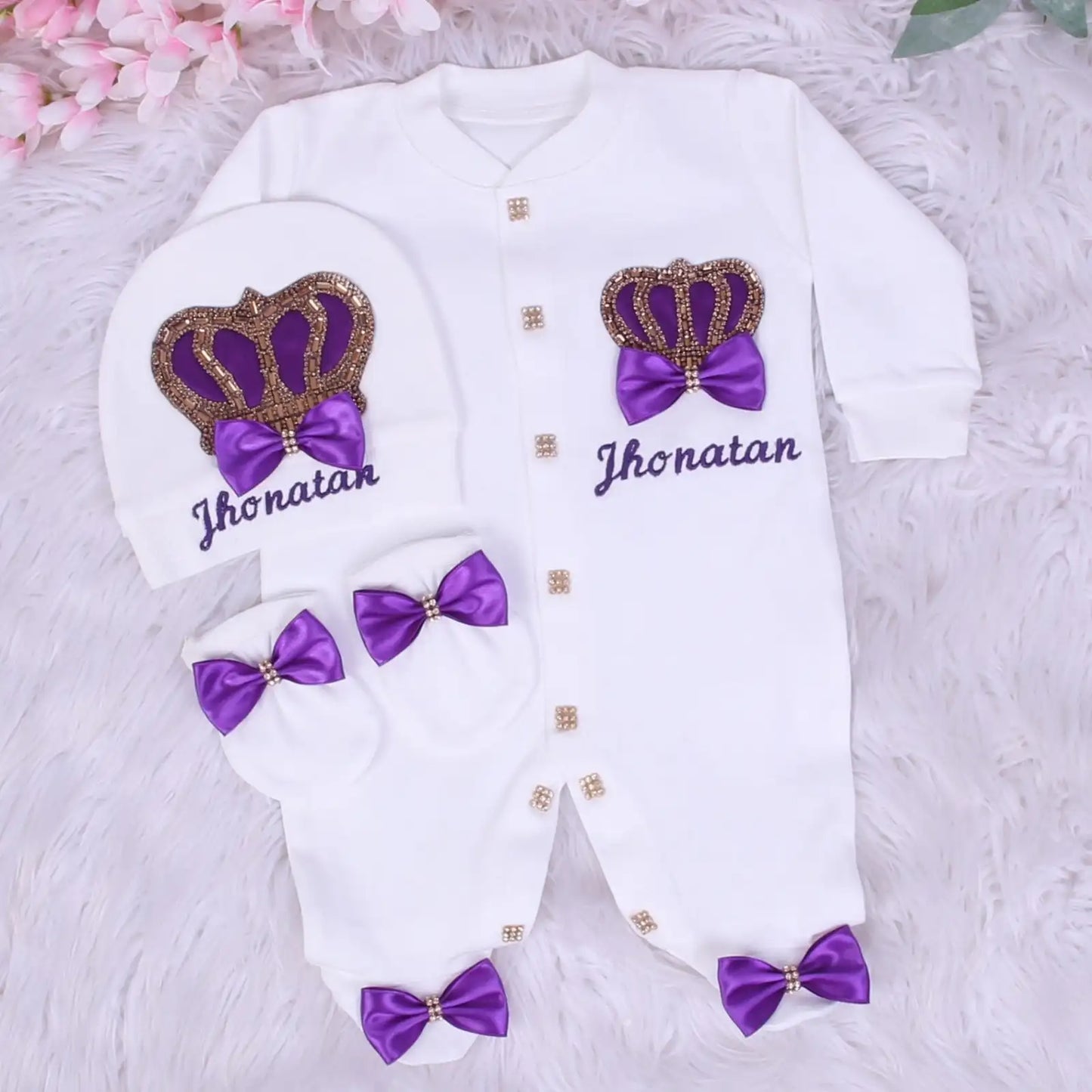 Dollbling Pearly Crown Onederful Boho Nursery Birthday Girl Mauve Dusty Pink Outfit French Lace Bodysuit Cake Smash Shirt Set