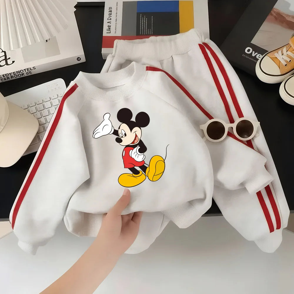 Boys Long Sleeve O Neck Printed Hoodies and Long Pants Two Piece Sets Kids Casual Tracksuit Children's Sweatshirt Set Autumn New