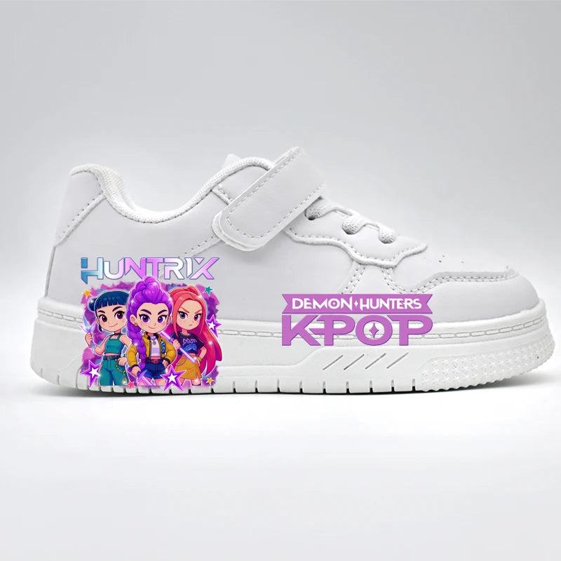 Children's Student Fashion Casual Shoes Kids New Design KPOP White Sport Shoes Boys Girls Anti-slip Outdoor Breathable Sneakers