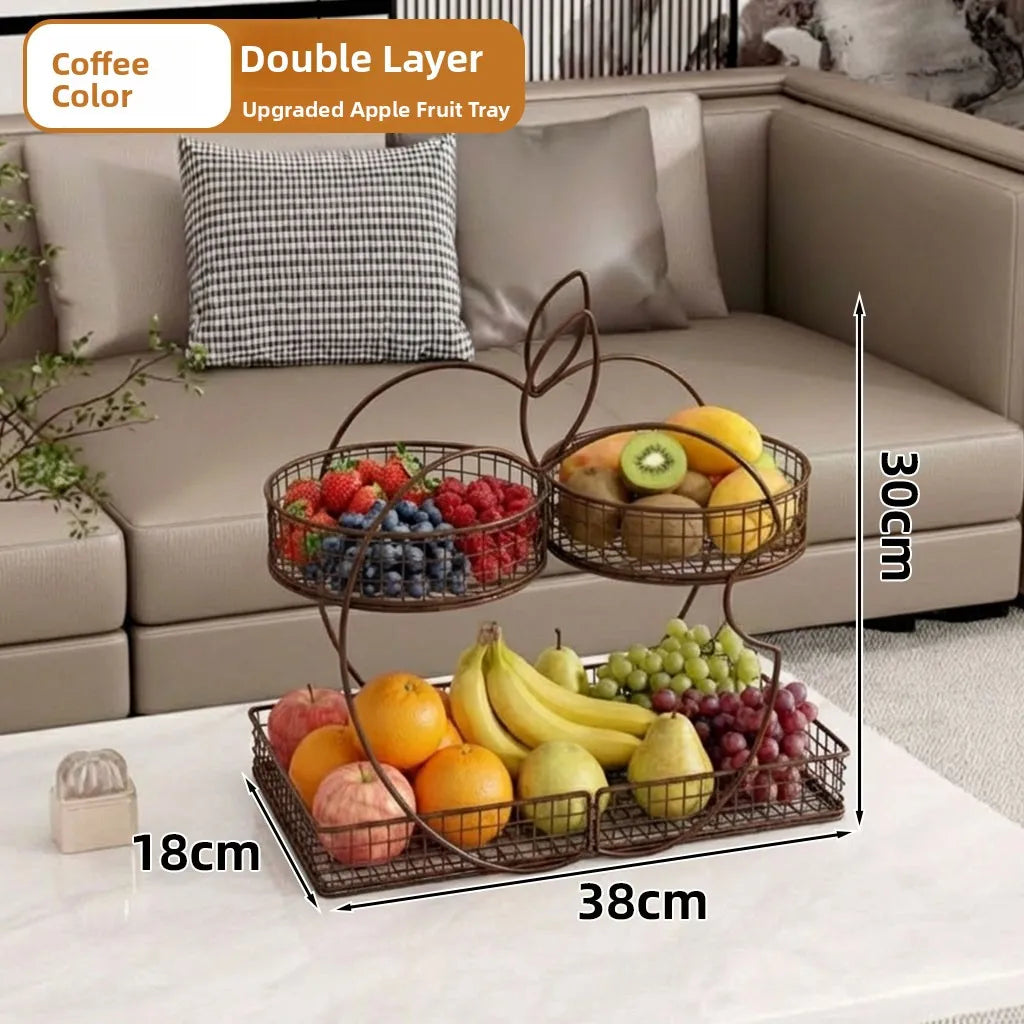 Luxury Fruit Tray Elegant Candy Display Plate Sofa Table Snack High Aesthetic Value Dry Fruit Tray Neifeng Storage Organizer