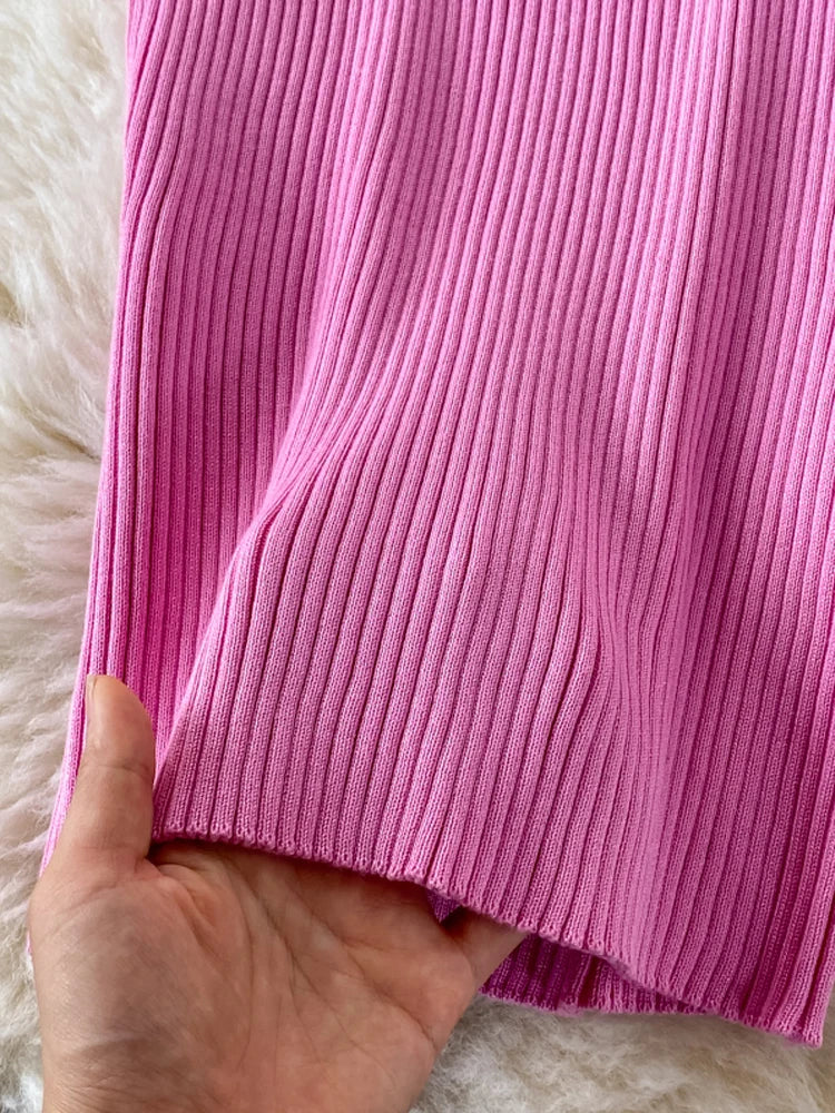 YuooMuoo Autumn Winter 2025 Women Dress Elegant Cross V-neck Slim Waist Knitted Bodycon Dress Korean Office Lady Vestidos