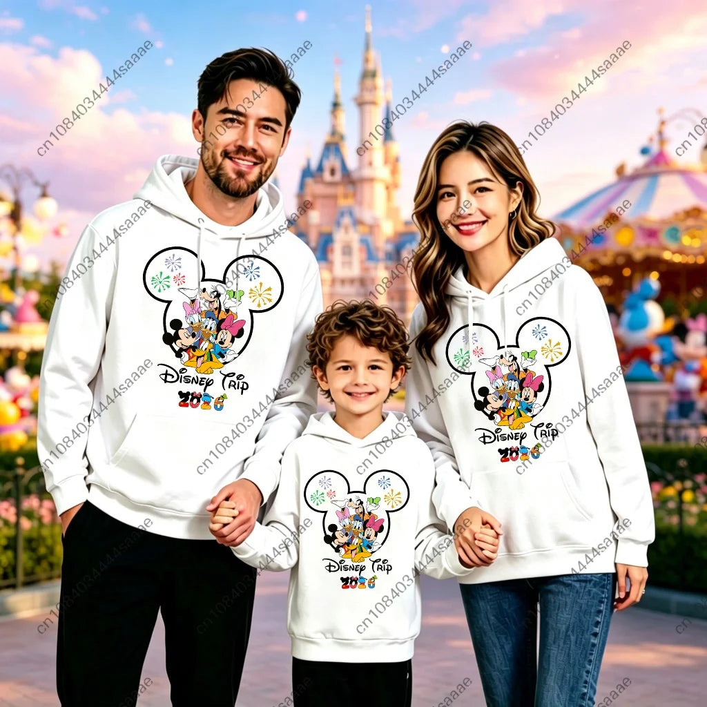 Autumn  Trip 2026 Family Matching Hoodie  Friends Print Women Men Kid Sweatshirt Land Vacation Pullover