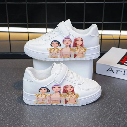 Kpop Demon Hunters Shoes Kids Sport Shoes Disney Children Casual Sneakers Basket Shoes Size 26-37