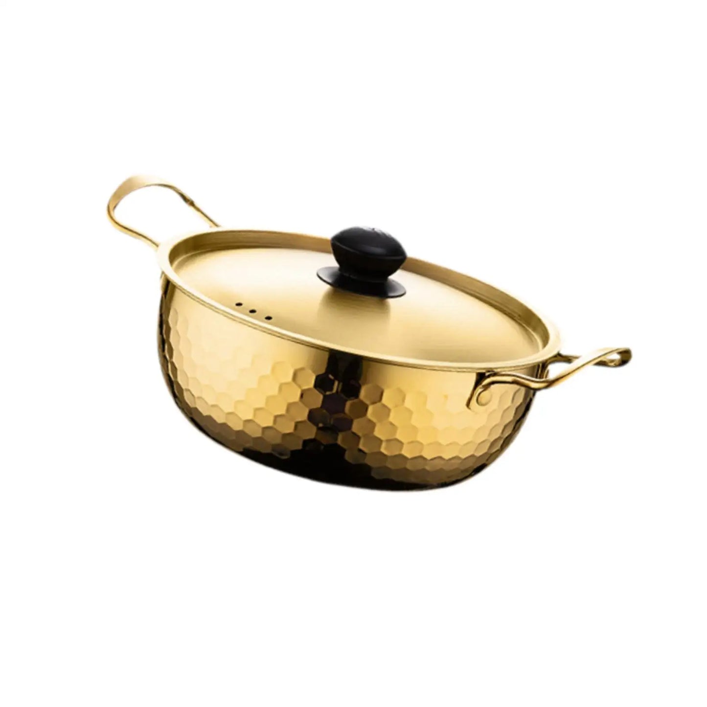 Korean Ramen Cooking Pot Suitable for All Stoves Quick Heating Ramyun Kimchi Cooker for Camping Beach Patio Dinner Parties Curry