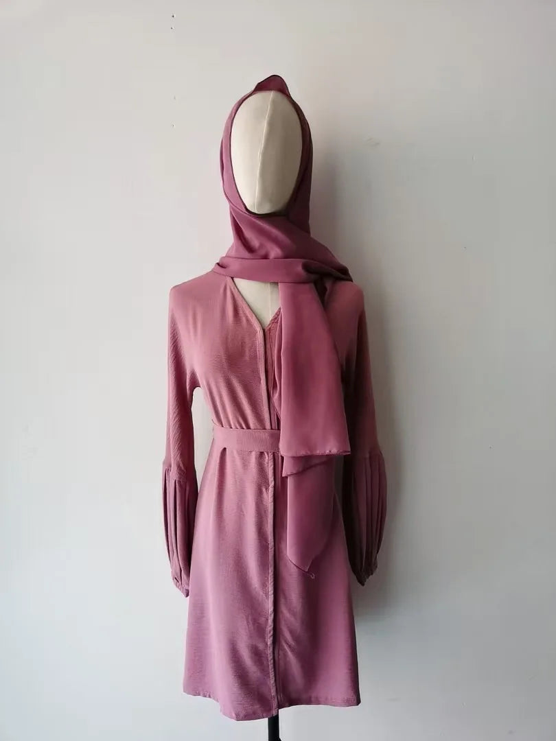 Modest Kaftan Hijab Dresses for Kids Open Khimar Kimono Abaya Dubai Luxury Muslim Sets Islam Kebaya Jalabiya Eid Ramadan Caftan