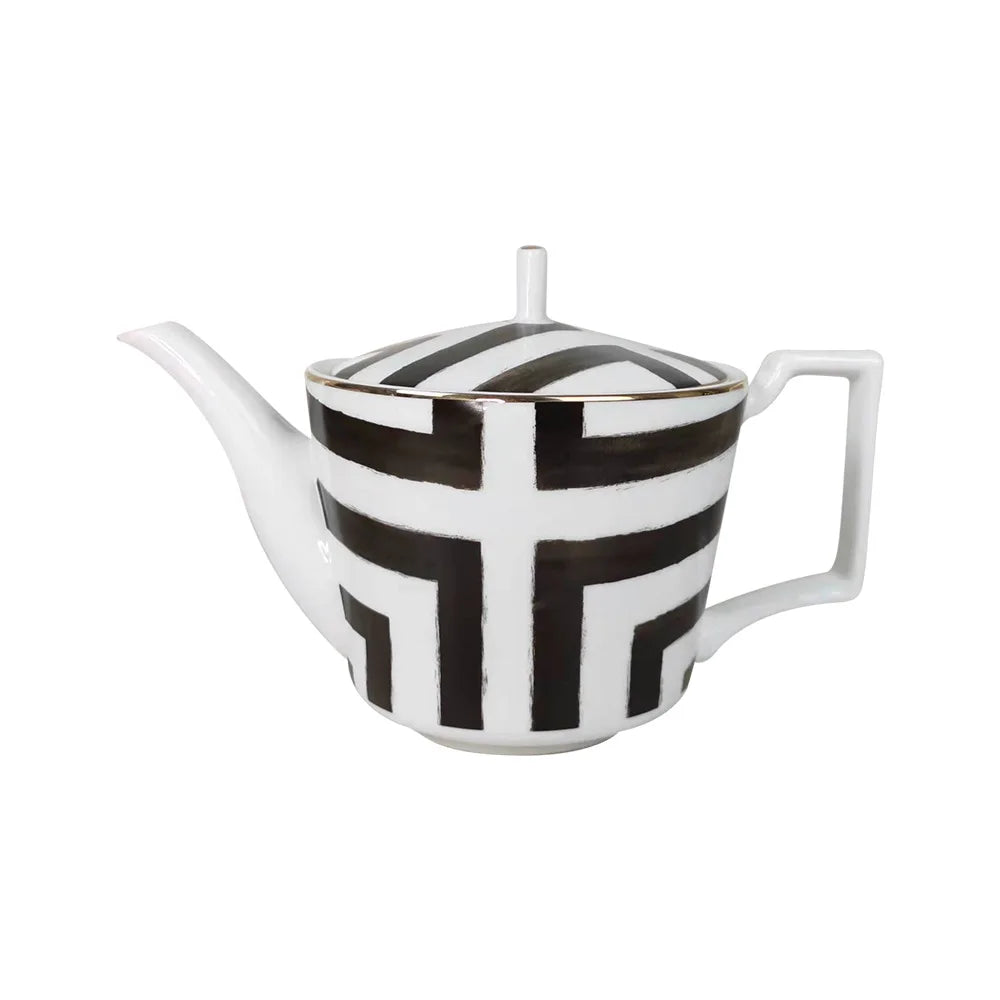 Black White Checkerboard Ceramic Dinner Plate Bone China Coffee Cup and Saucer Western Food Dishes Home Elegant Tableware Mug