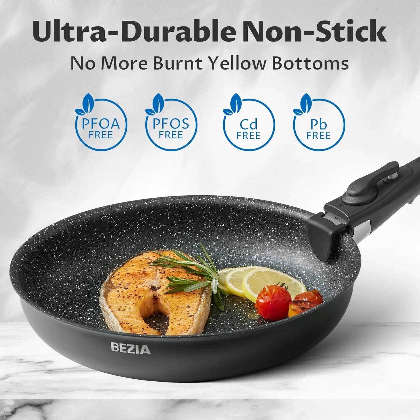 Induction Cookware Set 13 Pieces, Nonstick Pots and Pans Set with Removable Handles