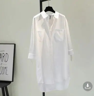 Women's Mid-Length Svel Denim irt Dr Cotton Linen Material Korean Sle Commute Pure Color Other Material 00%