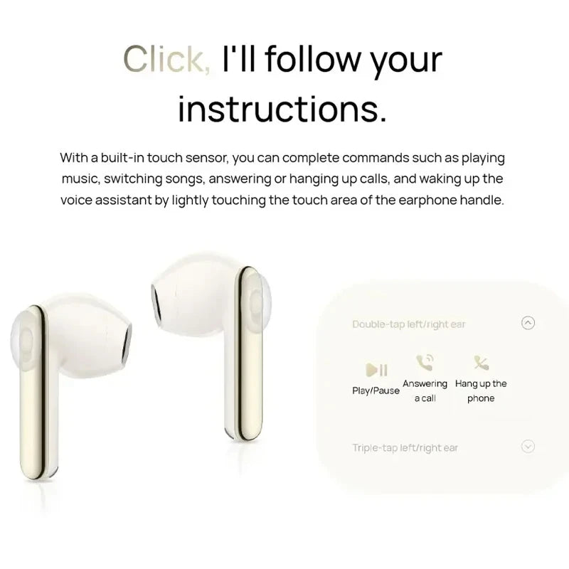 Wireless Bluetooth Headphones, 5.3,TWS HD Microphone,Hi-Fi Noise-Cancelling Sports Headphones,Sports Earphones In-Ear