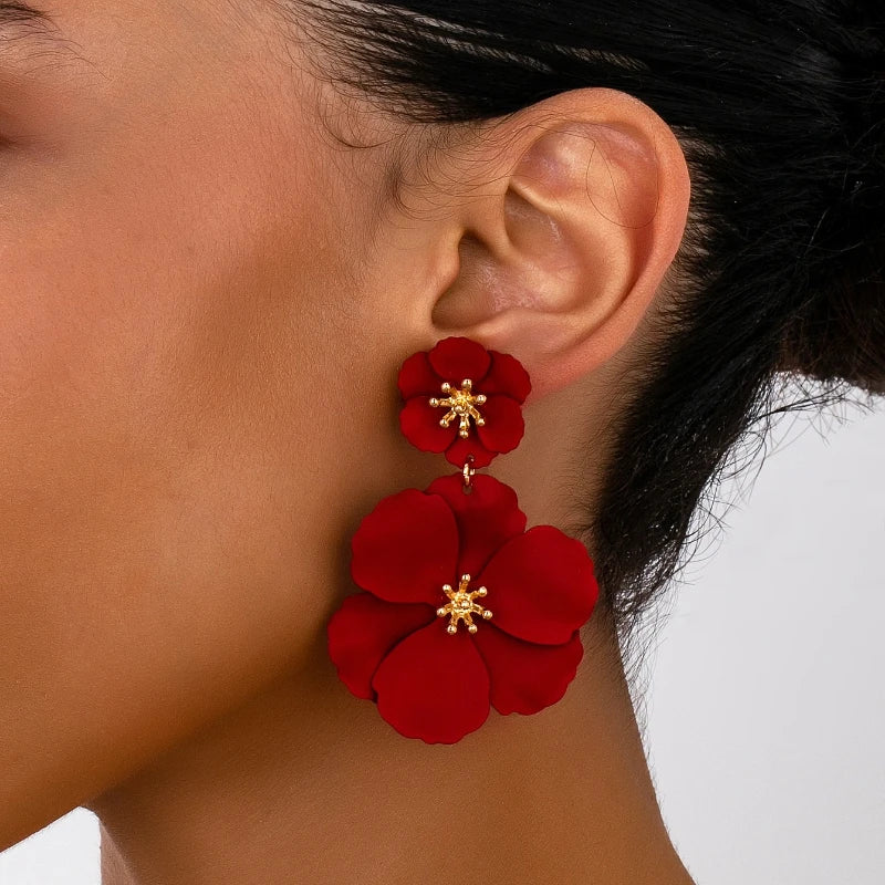 Flower Drop Earrings