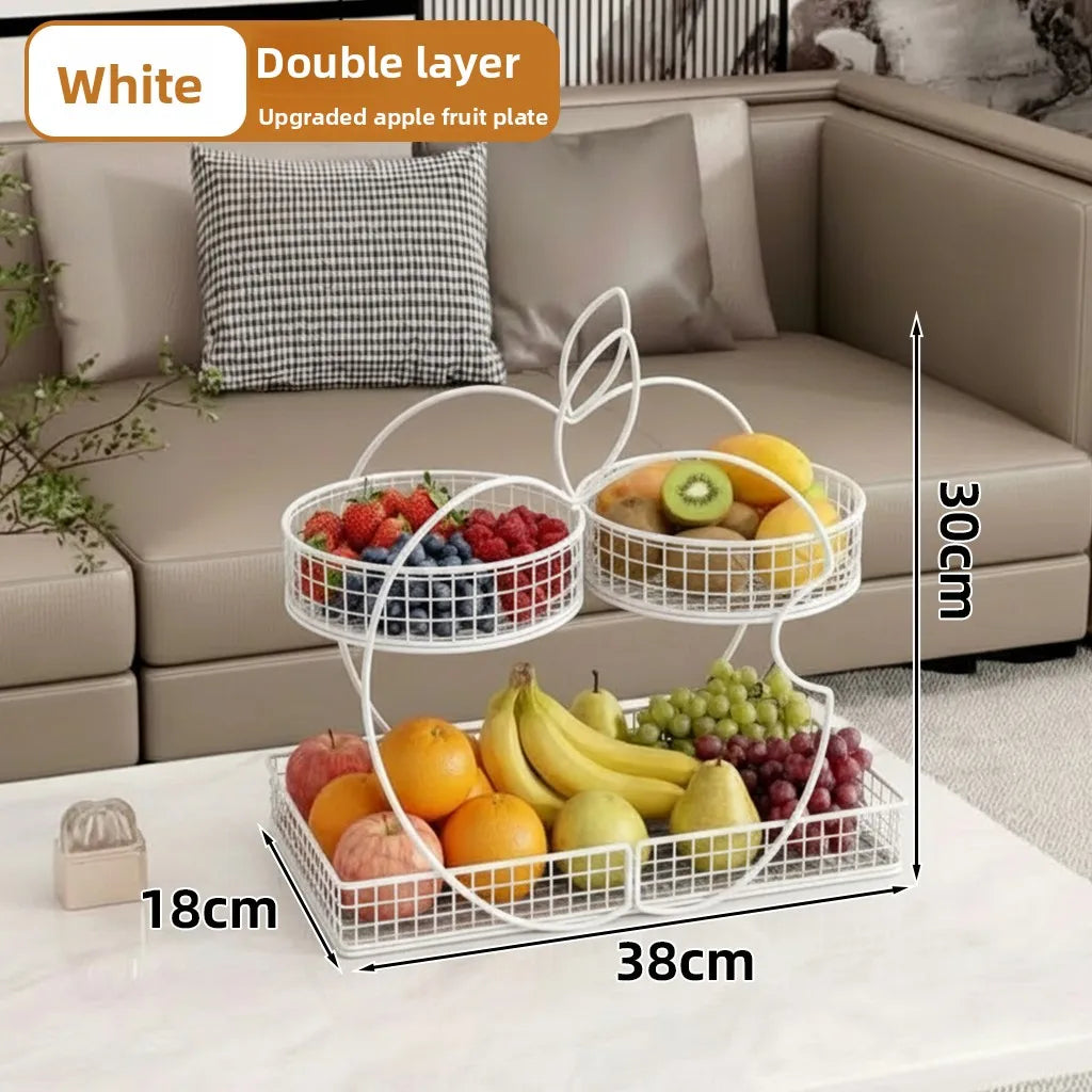 Luxury Fruit Tray Elegant Candy Display Plate Sofa Table Snack High Aesthetic Value Dry Fruit Tray Neifeng Storage Organizer
