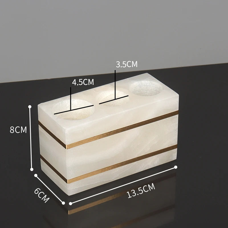 White Onyx Natural Marble Bathroom Accessories Set Gold Luxury Soap Dispenser Soap Dish Tray Toothbrush Holder Bathroom Set