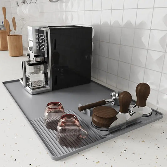 Silicone Coffee Mat Tamper Pad Heat Resistant Coffee Countertop Protector Anti-spill Under Coffee Maker Espresso Machine Pad