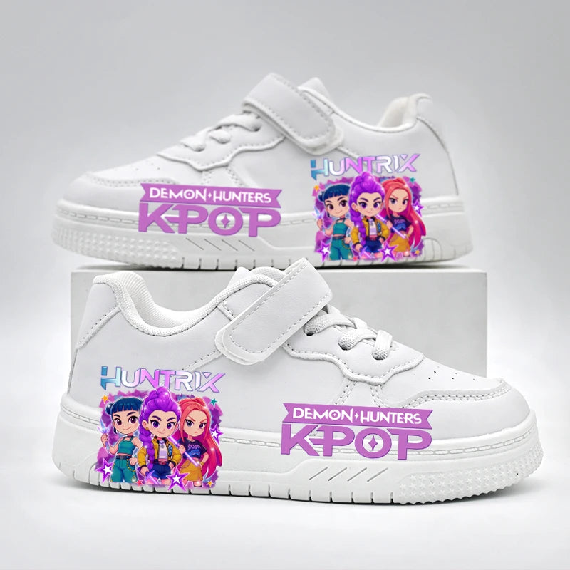 Children's Student Fashion Casual Shoes Kids New Design KPOP White Sport Shoes Boys Girls Anti-slip Outdoor Breathable Sneakers