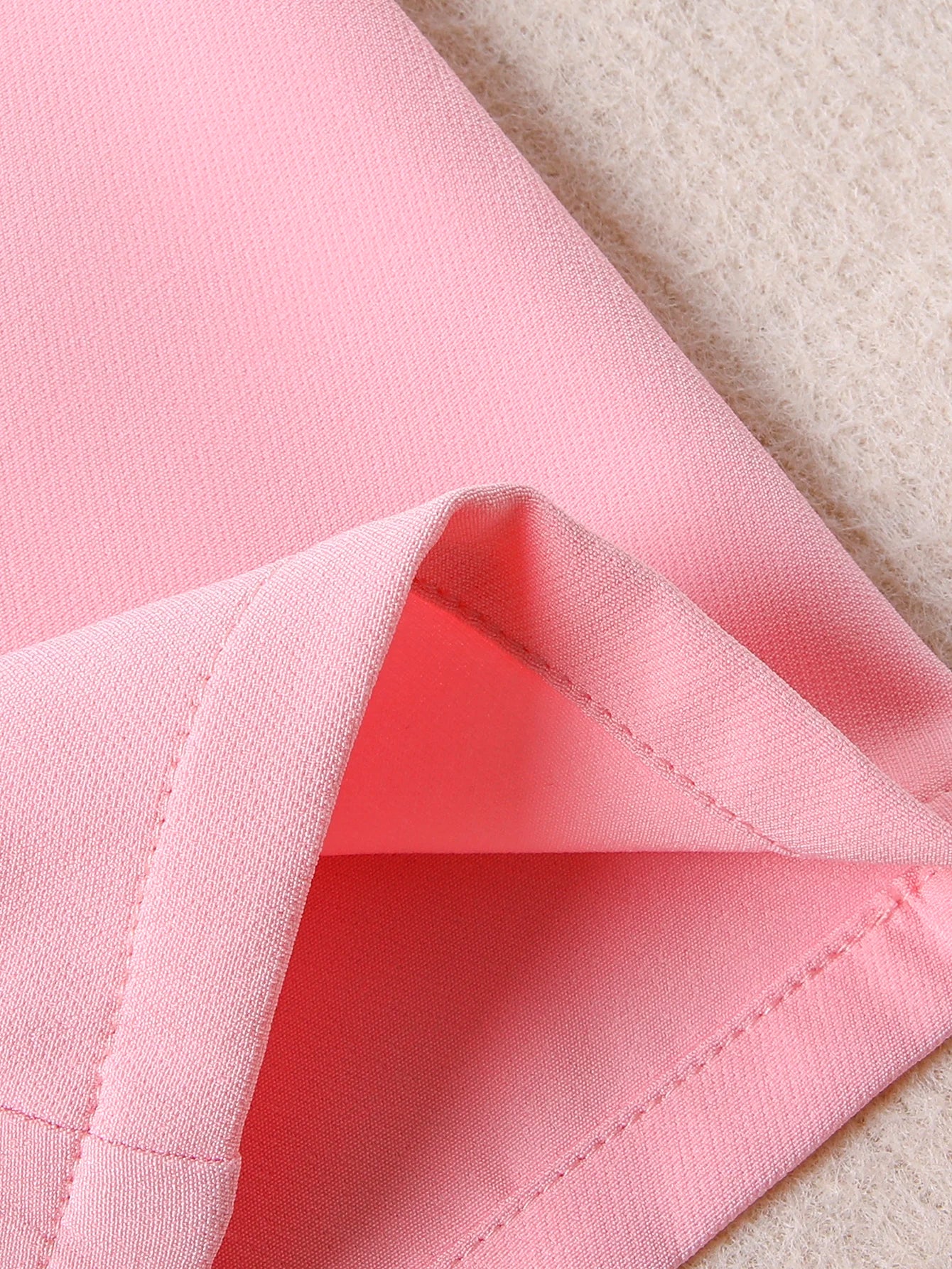 Sweet and cute round neck pink butterfly mesh bubble sleeve bow waist pull-in romper girls summer
