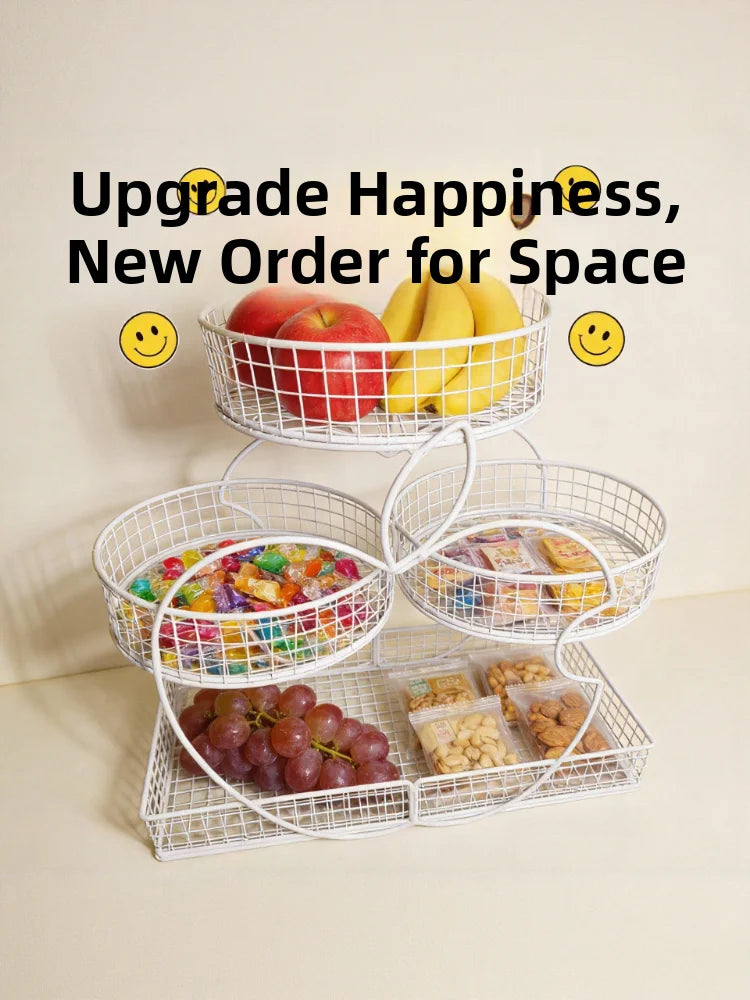 Luxury Fruit Tray Elegant Candy Display Plate Sofa Table Snack High Aesthetic Value Dry Fruit Tray Neifeng Storage Organizer