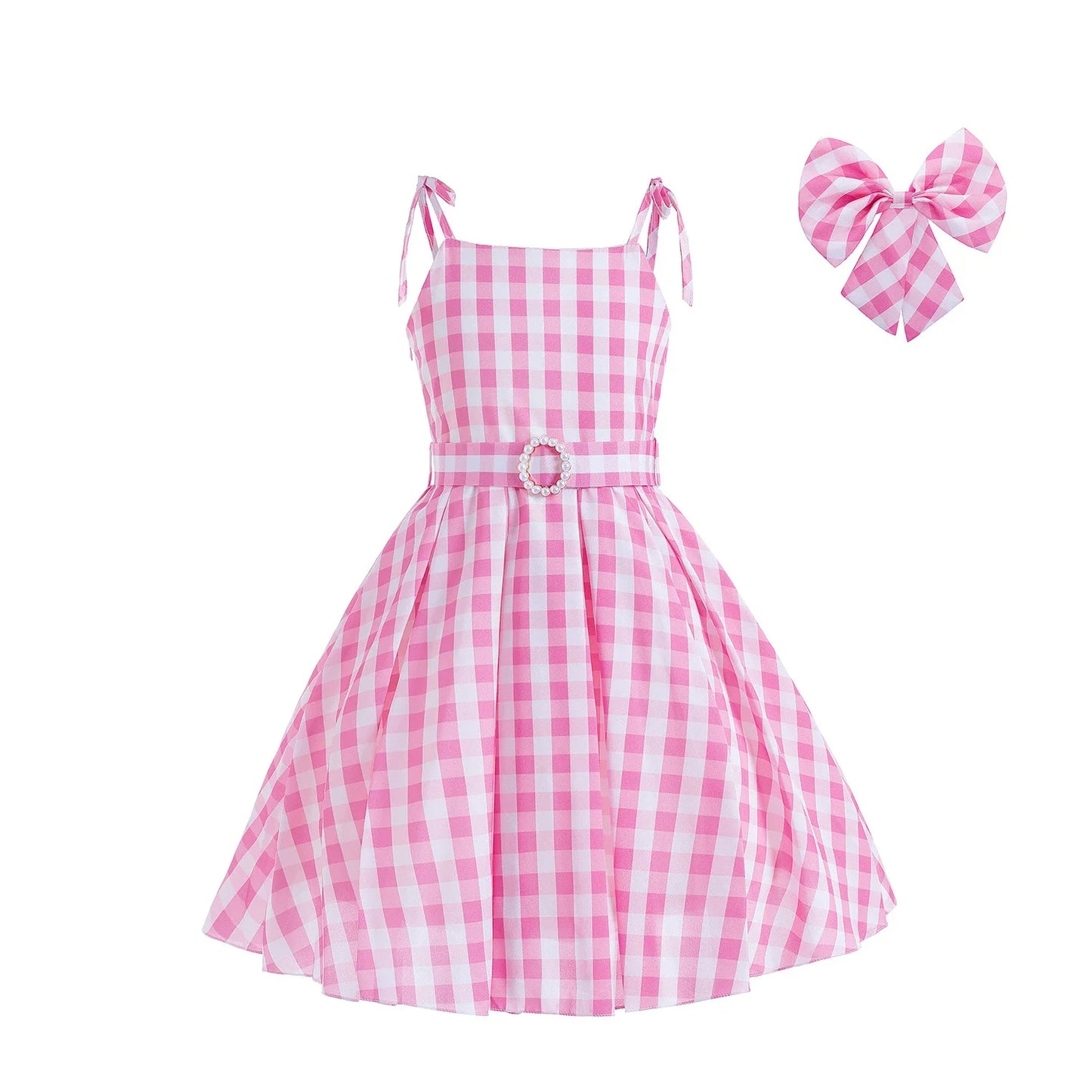 New Movie Girls Costume for Kids Girls Cosplay Birthday Party Princess Dress Pink Halloween Carnival For Girls Clothes