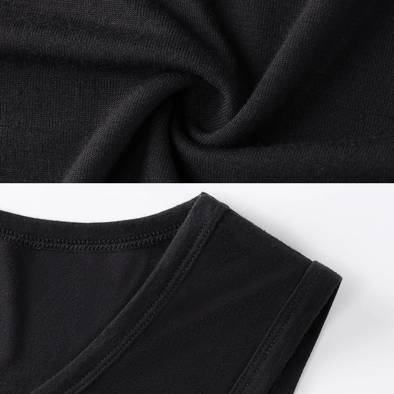 2Pcs/Pack Men's Tank Top Sleeveless Gym T-Shirt Man Vest Solid Color Compression Undershirts Men Tops High-Quality Bamboo Fiber