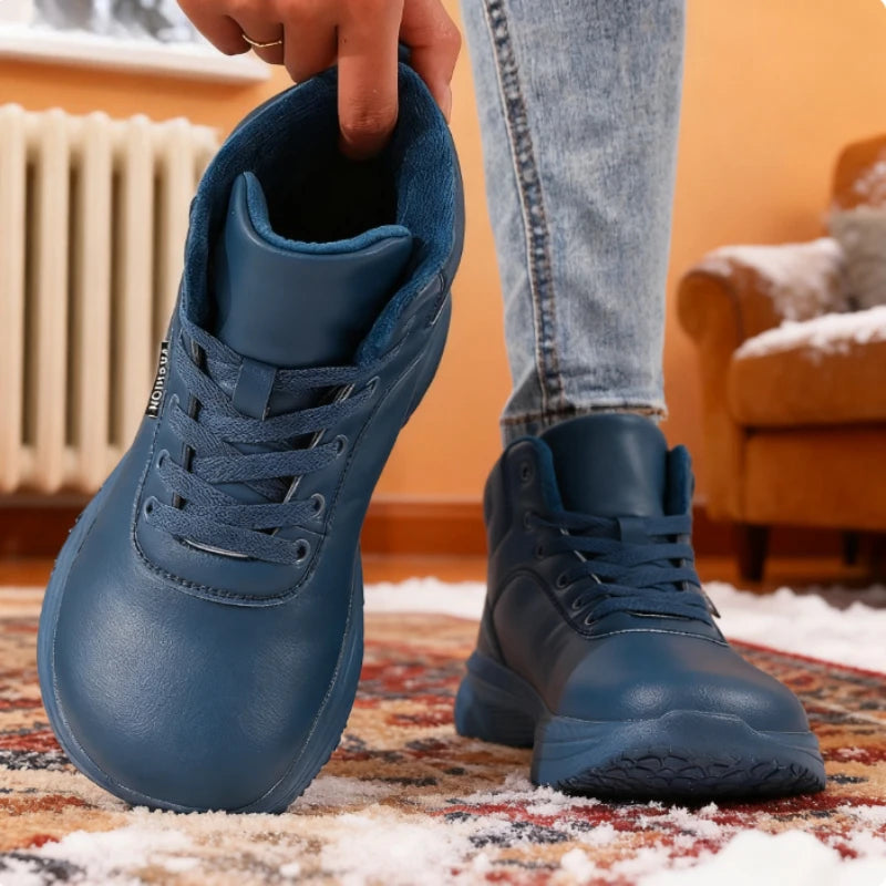 Women's Wide Toe Barefoot Snow Boots Waterproof Minimalist Comfort Sneakers Multi Functional Warm Women's Tennis Shoes 2025 New