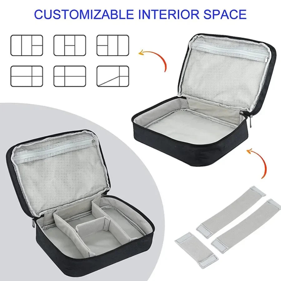 Fashion Solid Color Makeup Bag Large Capacity Travel Cosmetic Organizer Portable Toiletry Bag for Women