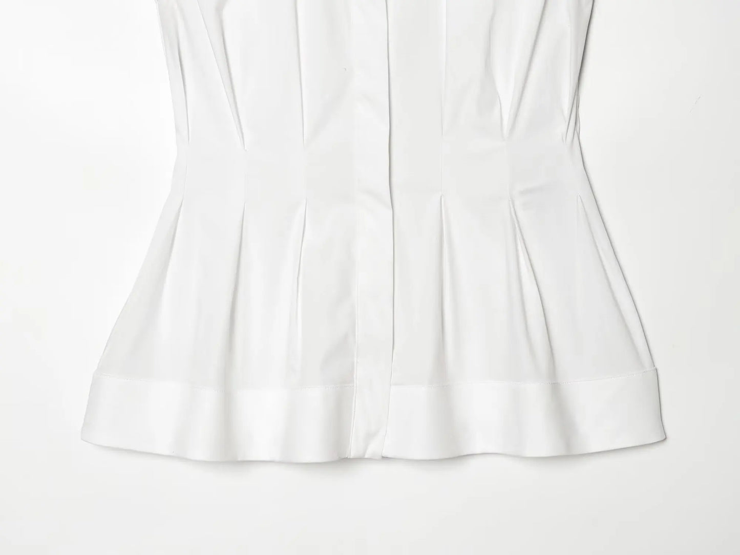 KONDALA Casual High Street Sleeveless Shirts Women Trendy Pleated Hem Shirts New 2026 Spring Summer Fashion Commute Vest Shirts
