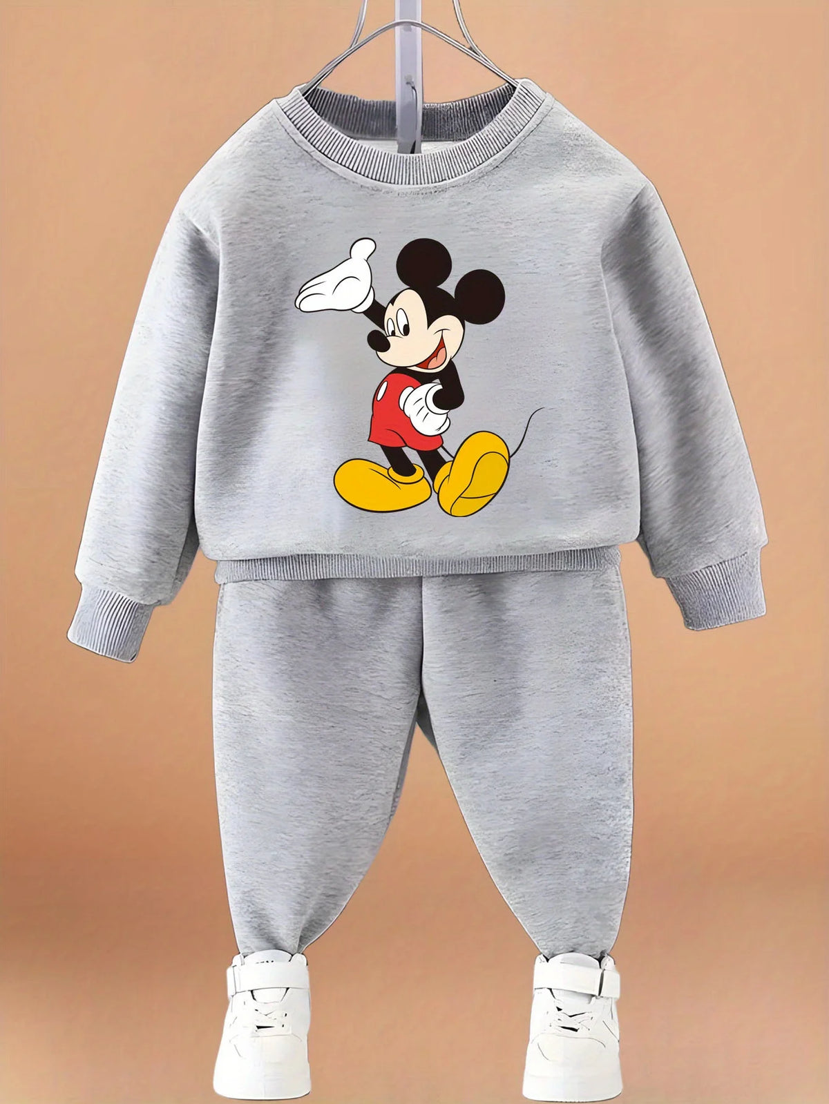 Spring Autumn Cartoon Printed Children Casual Sweatshirt Sets Kids O Neck Pullover and Pant Two Piece Set Baby Boys Hoodies Set
