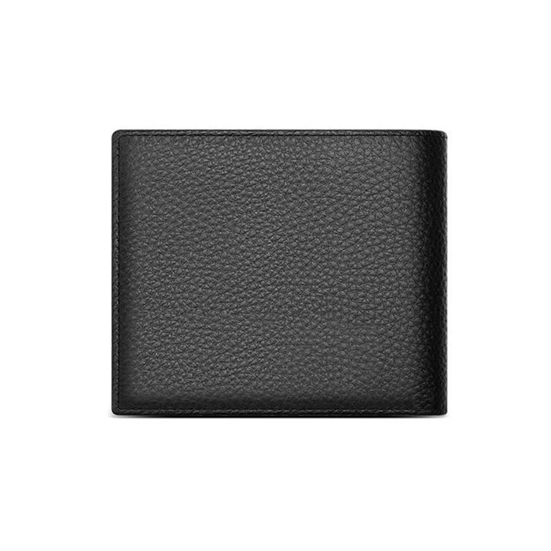 Business Man Wallet Simple Design Bifold Cowhide Genuine Leather Credit Card Wallet for Men Birthday Gifts