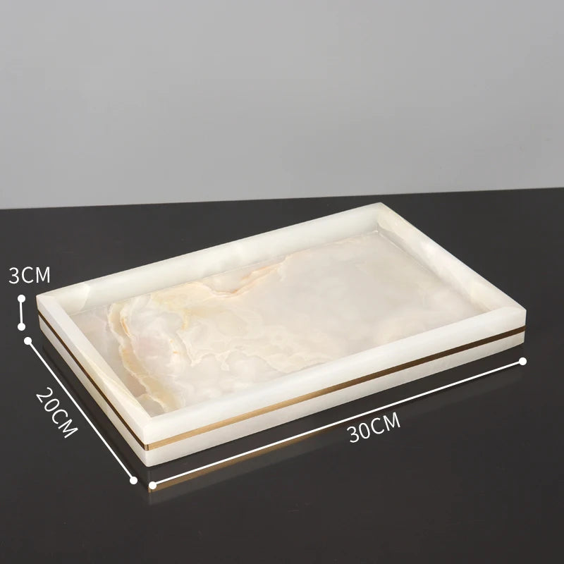 White Onyx Natural Marble Bathroom Accessories Set Gold Luxury Soap Dispenser Soap Dish Tray Toothbrush Holder Bathroom Set