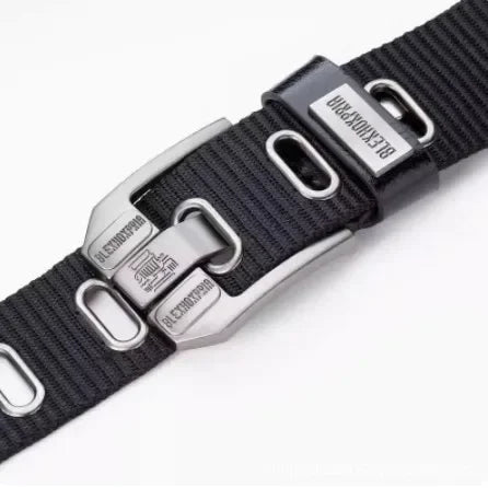 Men Pin Buckle Belt Canvas Belt Men'Fashion Nylon Belt, Jeans Belt, Military Training Thickened Denim BeltTrend,Outdoor Casual