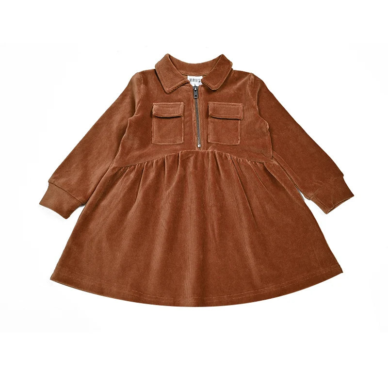 Children clothing autumn winter girls dress baby boy shirt set family matching clothes maxi skirt with pocket kids family set