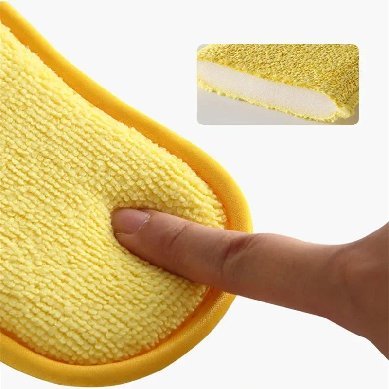 5/10/20pcs Magic Sponge Double-sided Dishwashing Pan Pot Dish Wash Rust Stain Sponge Kitchen Products kitchen Utensil And Home