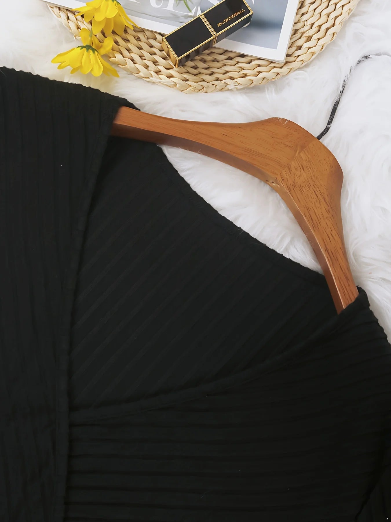 Plus Size Women's V-Neck Pleated Long Sleeve Tunic Top Elegant Flowy Comfortable Design