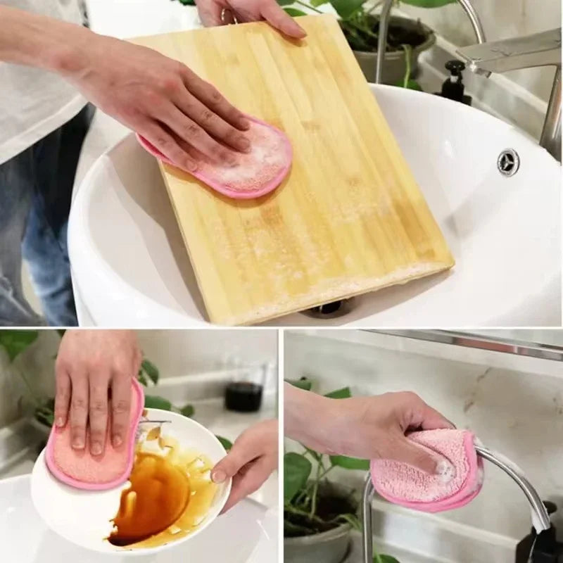 5/10/20pcs Magic Sponge Double-sided Dishwashing Pan Pot Dish Wash Rust Stain Sponge Kitchen Products kitchen Utensil And Home