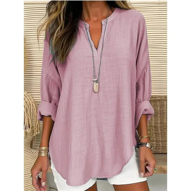 Women's Casual Color Short Sleeve Shirt Spring 2026 Princes Sleeve Other Material 100% Deformation Resistant Fashion